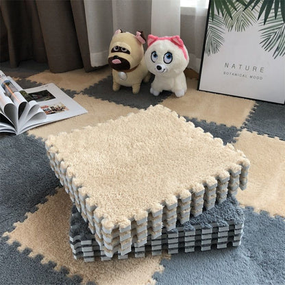 30x30cm Plush  Floor Mat  Luxurious Decorative Mat