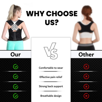 Adjustable Posture Corrector for Back and Shoulder Support