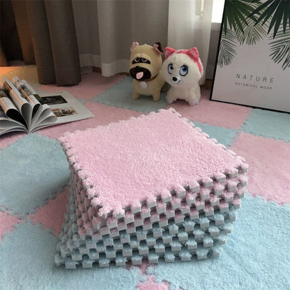 30x30cm Plush  Floor Mat  Luxurious Decorative Mat