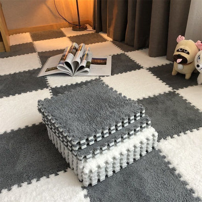 30x30cm Plush  Floor Mat  Luxurious Decorative Mat